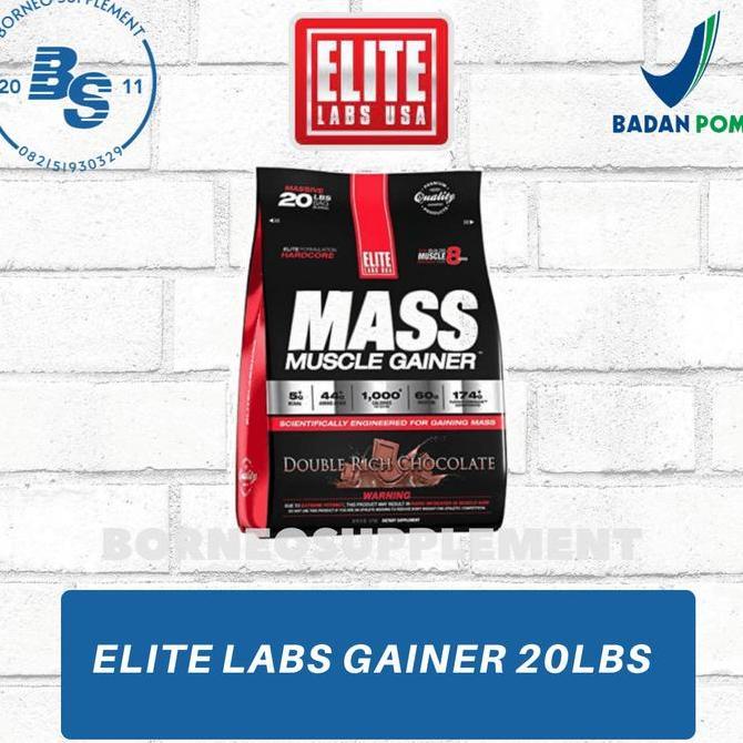 Elite Labs Mass Muscle Gainer 20 Lbs Weight Gainer 20 Lbs
