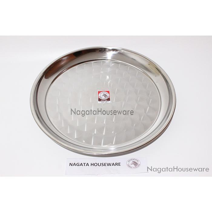 Nampan Zebra / Baki Bulat Stainless / Nampan Stenlis Round Tray Zebra 131046