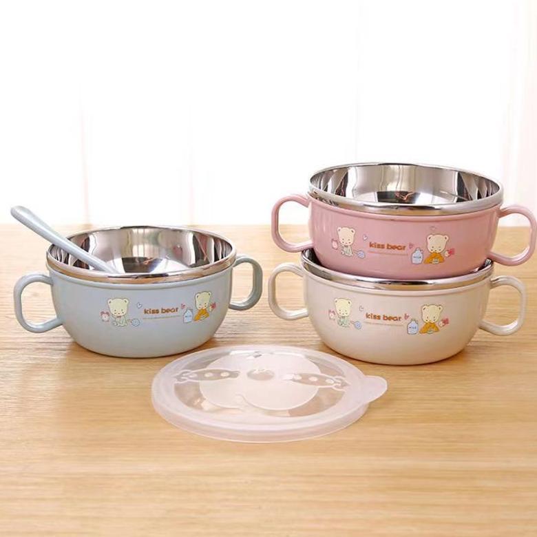 SALE MANGKOK BAYI STAINLESS / MANGKOK TUTUP KEDAP UDARA MPASI ANAK