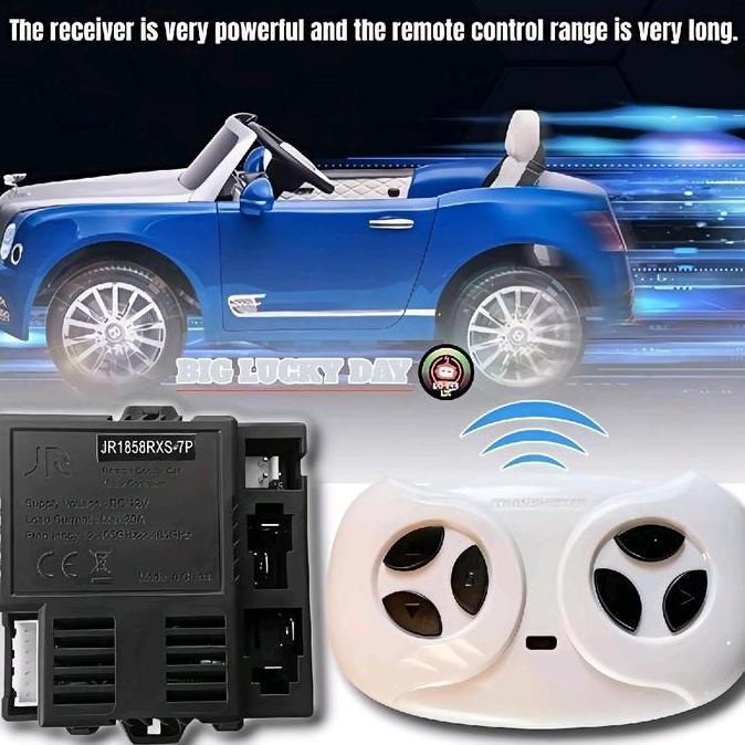 Lansungkirim- Remot Receiver Mobil Aki Jr1858Rxs-7P / Jr1858Rxs-5P 12V Mobilan Aki Anak Remote Contr