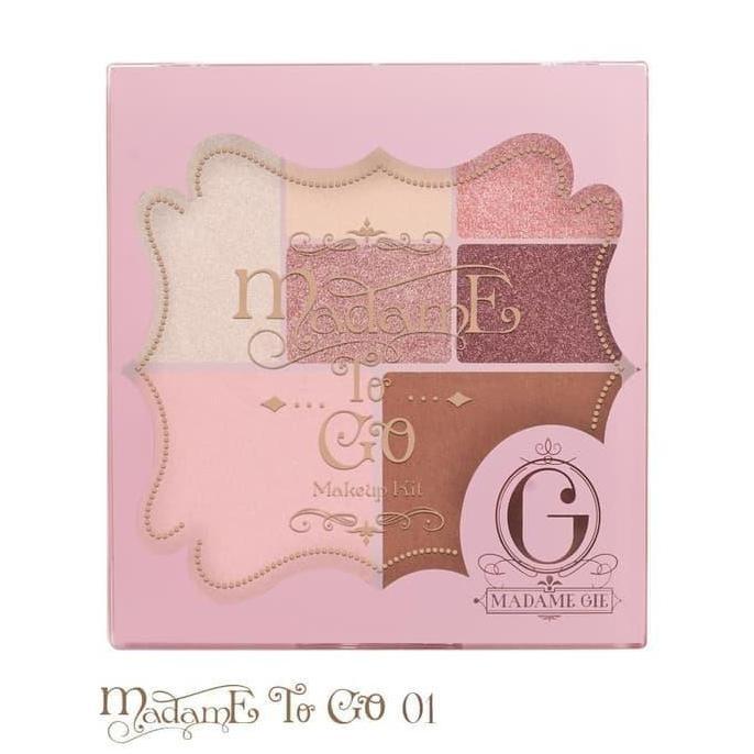 Cod,Bisa- Madame Gie Madame To Go - Face Pallete/ Eyeshadow Palette Kecil Madam