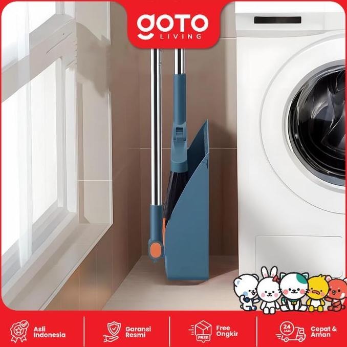 Istimewa- [Exclusive Toko Mama Gigi] X Goto Living Bundling Kebersihan Pel Mop Sapu Pengki