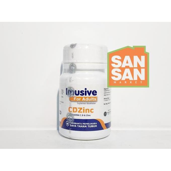 Cod,Bisa- Imusive Cdzinc Isi 60 Kapsul - Suplemen Vitamin C D Zinc