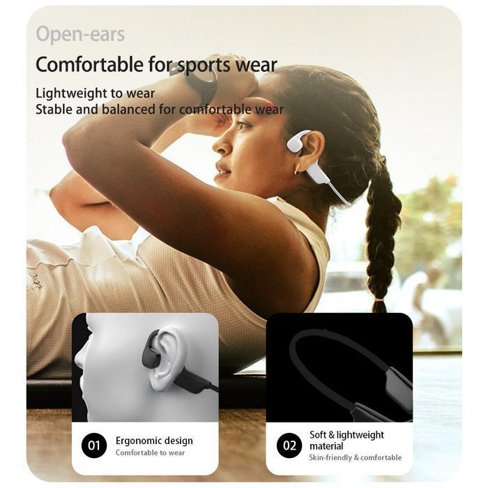 Jbl U9 Nirkabel Bone Conduction Earphone Bt5.2 Low Latency Earphone Konduksi Tulang Asli