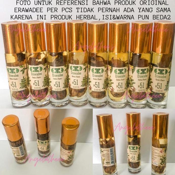 Cod,Bisa- Minyak Angin Erawadee No. 51 (100% Ori Import Langsung Dari Thailand)