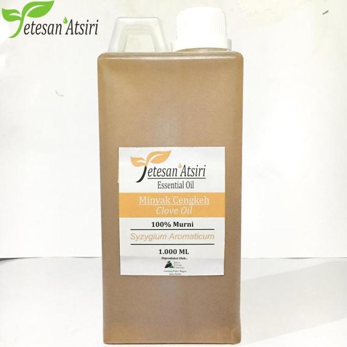 Cod,Bisa- 1 Liter Minyak Atsiri Cengkeh Minyak Cengkeh Murni Daun Clove Oil 100%