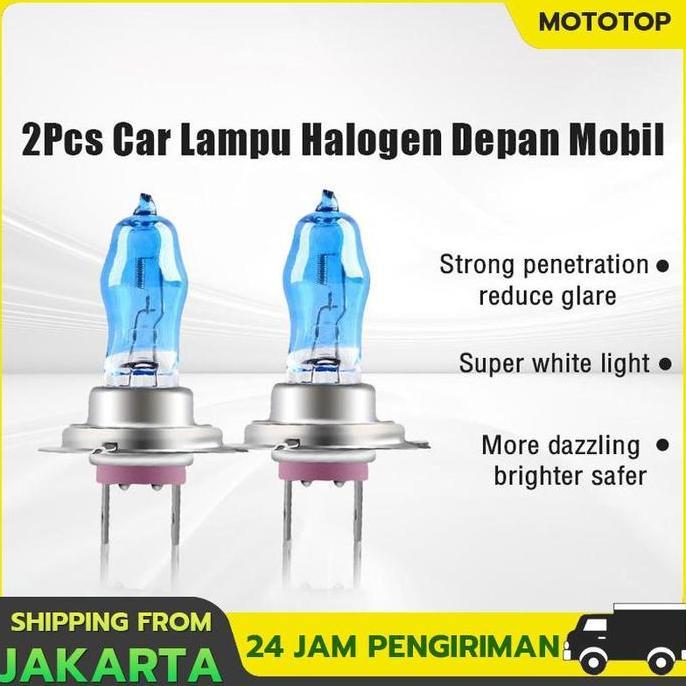 Lampu Depan Mobil LED Super Terang 2PCS Lampu Halogen H4 100w 12v 6000k Warna Putih Untuk Fog Lamp /