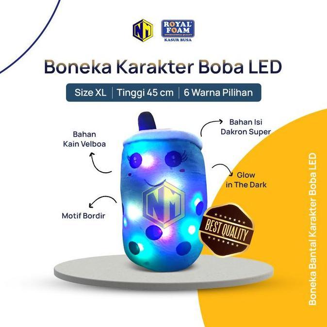 Gas,Cod- Boneka Boba Jumbo Bantal Boba Besar Lampu Led Harga Murah Sni