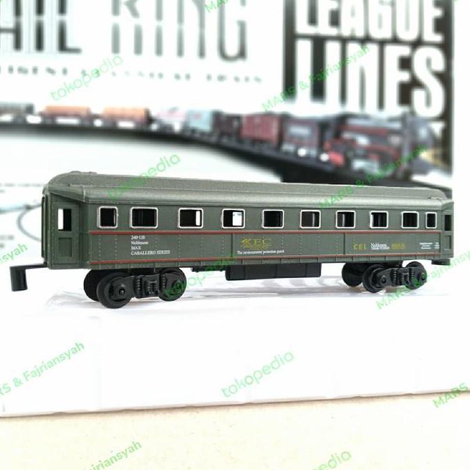 Lansungkirim- Mainan Kereta Api Rail King Gerbong Penumpang Piv
