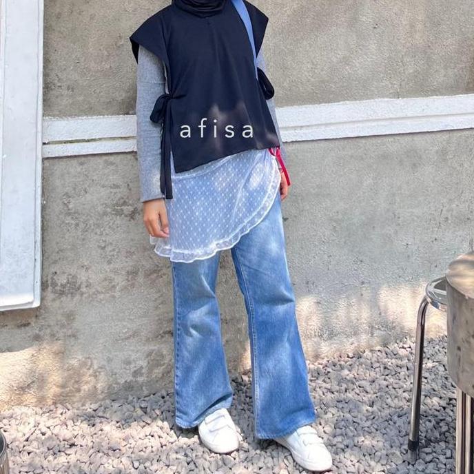 Pastikirim- Afisa - Lace Skirt Rok Korea Rok Midi Rok