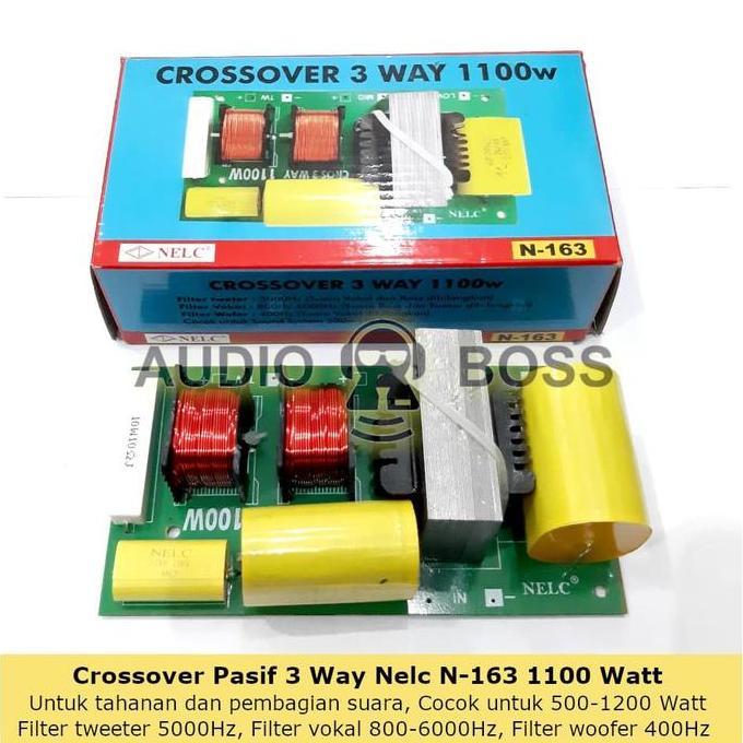 Crossover Pasif 3 Way 1100 Watt NELC N-163 N 163 500W - 1200W