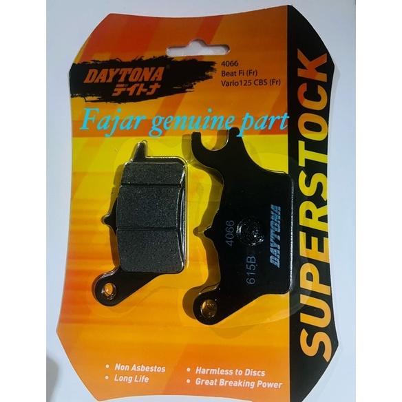 Kampas rem depan cakram discpad racing daytona vario cbs, beat fi, spacy 100% original kode 4066