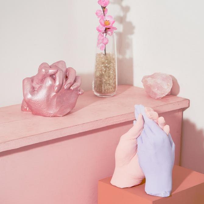 Lansungkirim- Diy Hand Casting Kit By The Noob Artist | Cetak Tangan Couple & Bayi