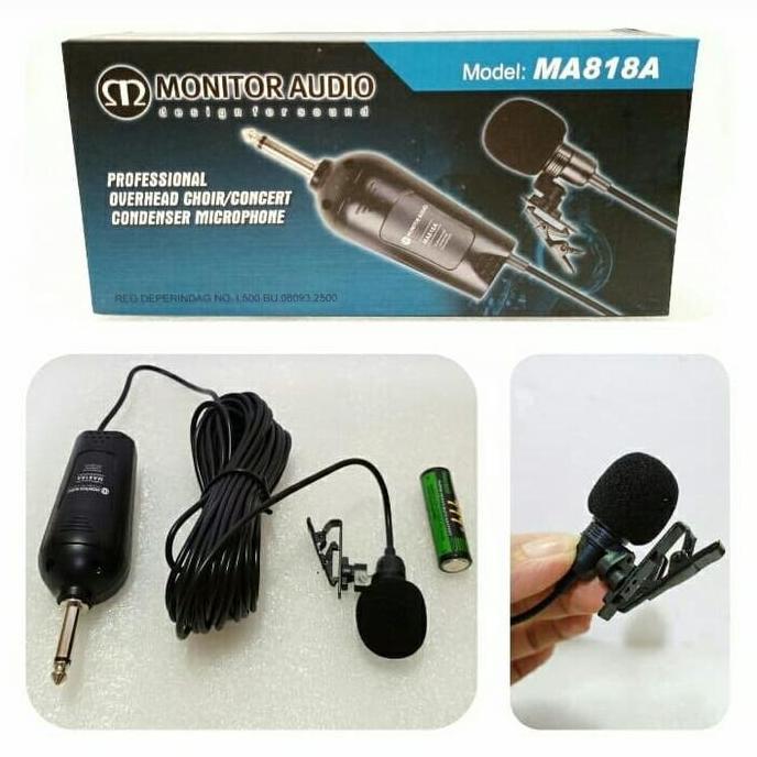 TERBAIK MIC Imam Senam Jepit dada ClipOn MONITOR AUDIO MA 818A