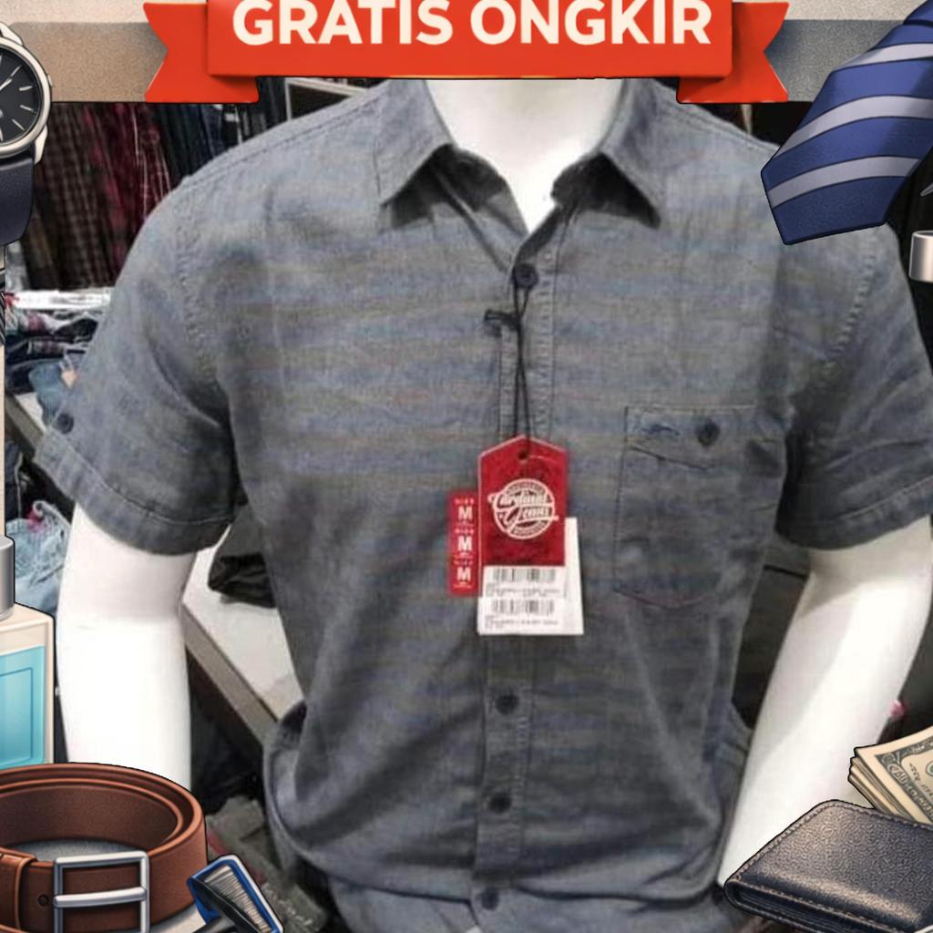 Kemeja Cardinal Jeans Ori Lengan Pendek