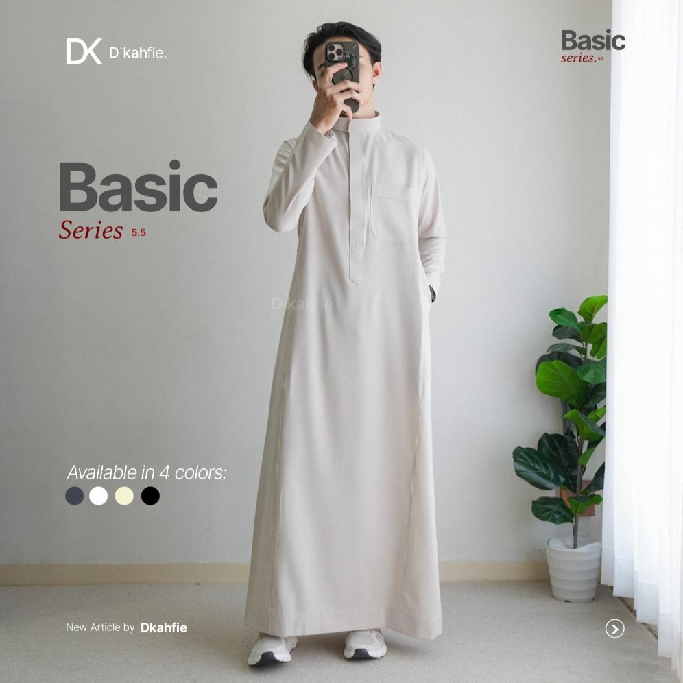 ORIGINAL DKAHFIE APPAREL BASIC THOBE SERIES 5.5 | GAMIS PRIA SLIMFIT | GAMIS PRIA | GAMIS SLIMFIT