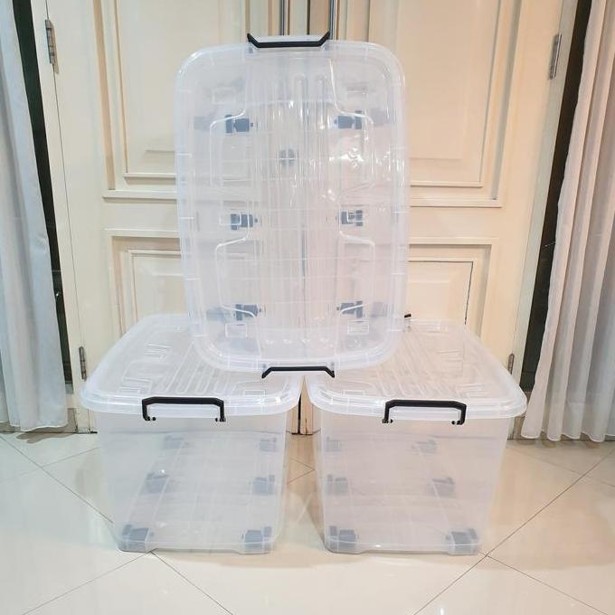 Allthebest- Container/ Storage Box Ezy Cb 130 L Pure/Bening/Transparan Vindo Biggy