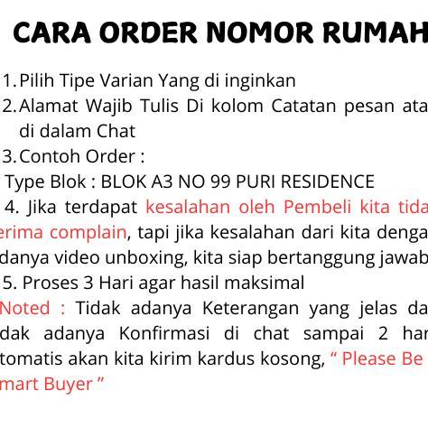 NOMER RUMAH NOMOR RUMAH AKRILIK CUSTOM