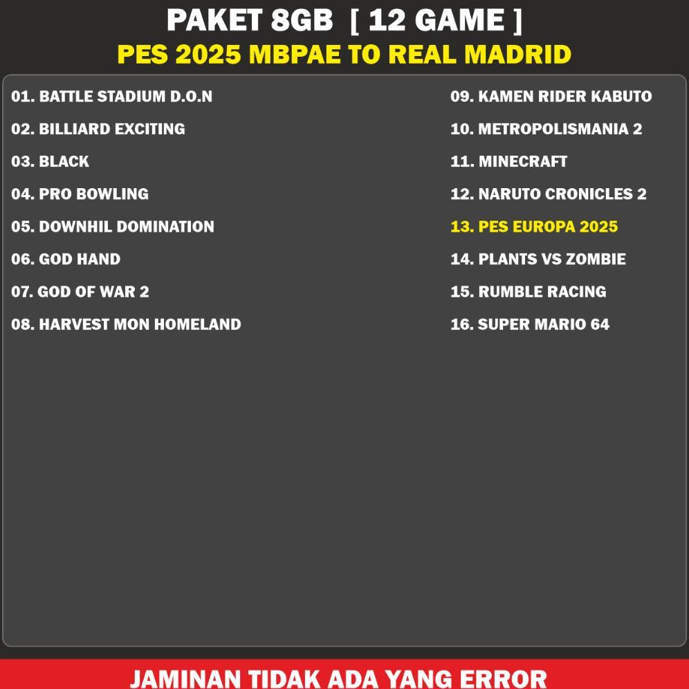 Flashdisk PS2 Full Game