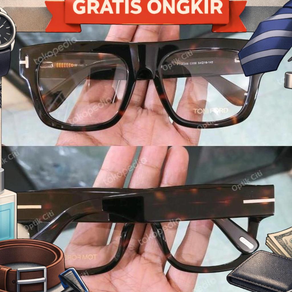 Frame Kacamata Pria Tomford 5634 Kotak Besar Dan Tebal Grade Original