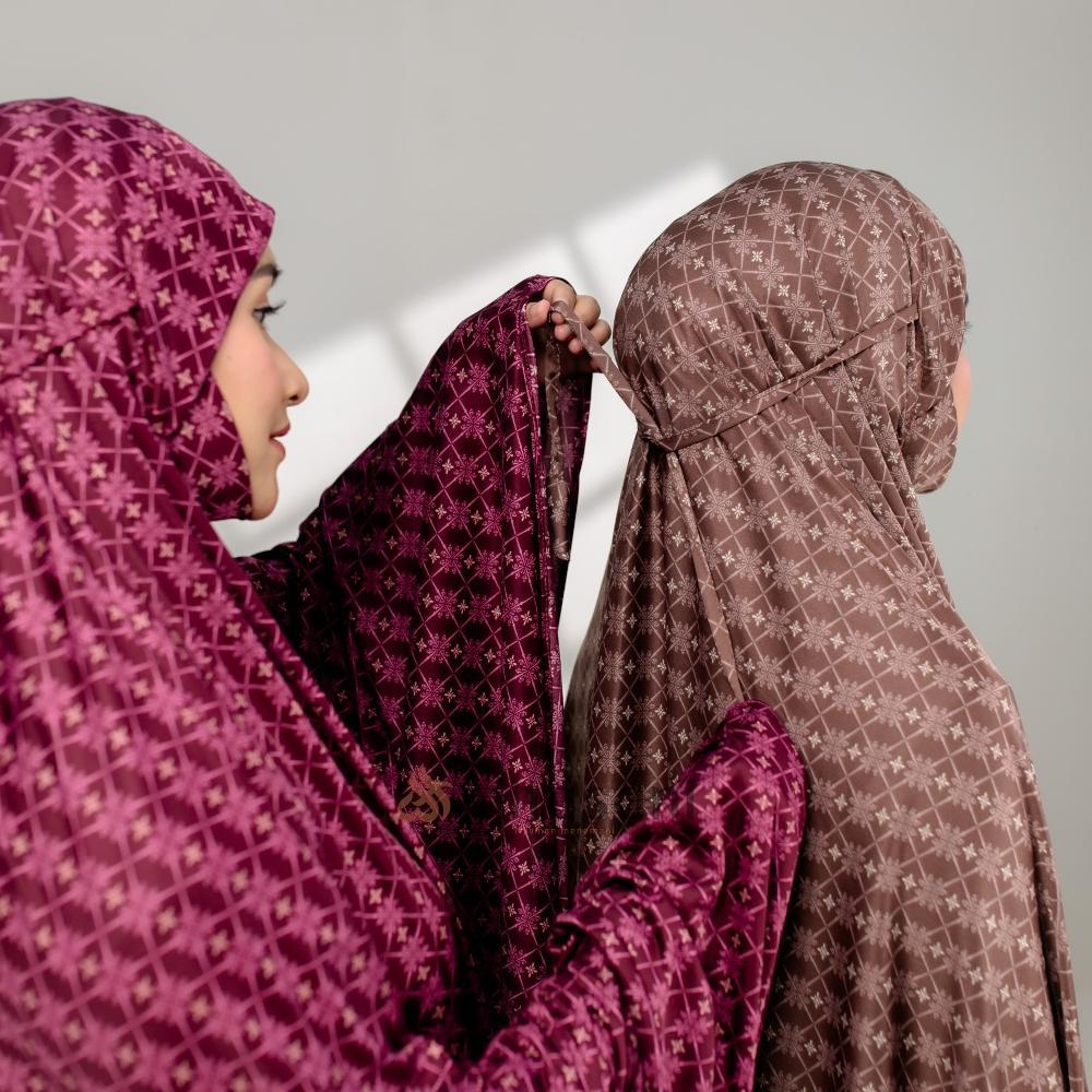 Awet Mukena Jersey Airy Motif Jumbo Dagu Tertutup Veyra Mukena Terbaru 2025 Mukena Dagu Tertutup Muk