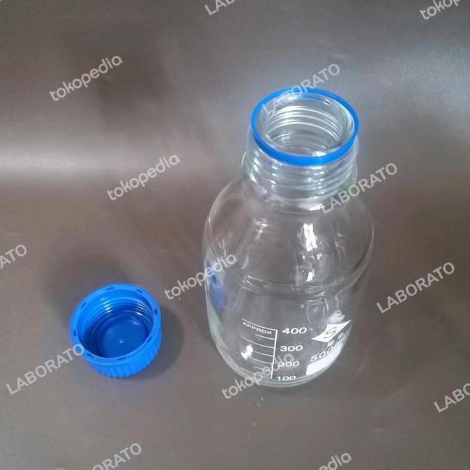 BOTOL SAMPEL 500ML BENING LAB SAMPLE BOTTLE CLEAR 500 ML