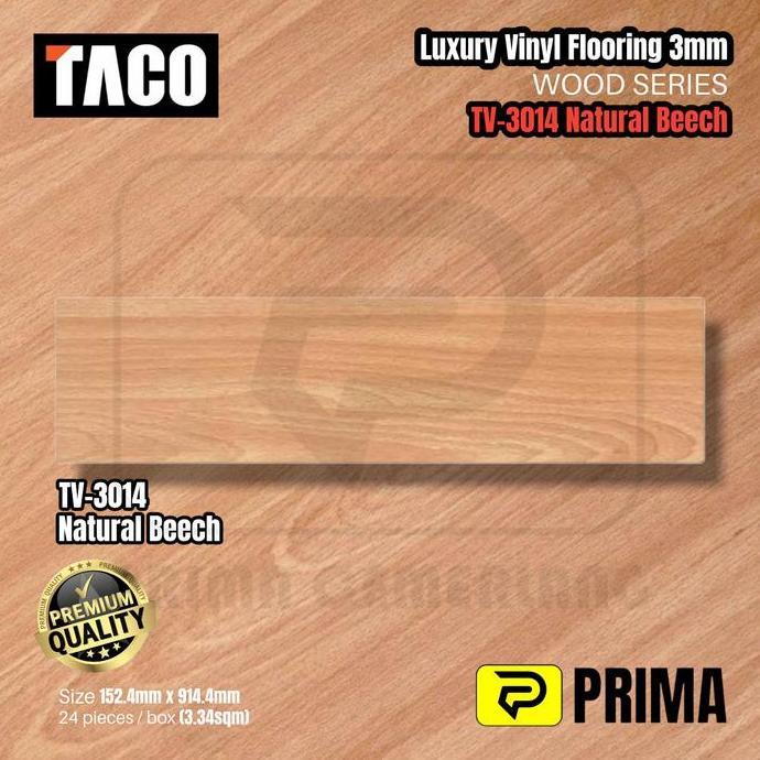 TACO Lantai Vinyl 3mm Wood Series TV-014 Natural Beech