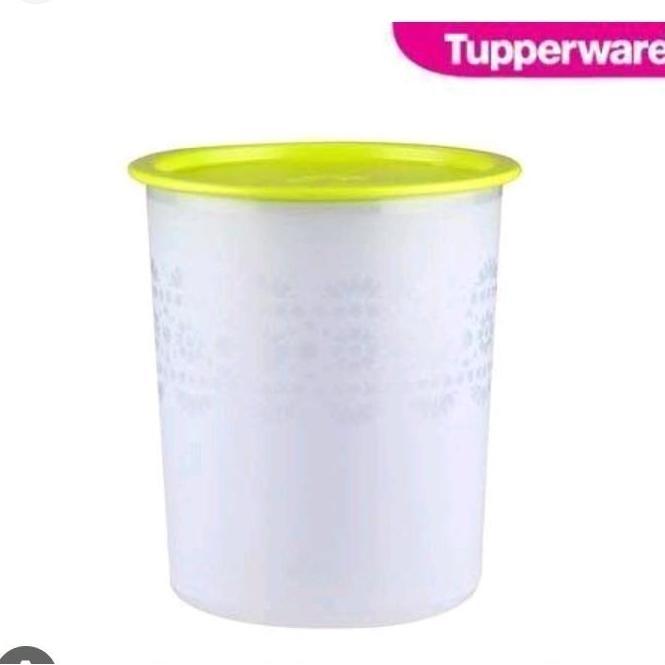 TUPPERWARE  MOSAIC CANISTER ( Tutup Hijau )