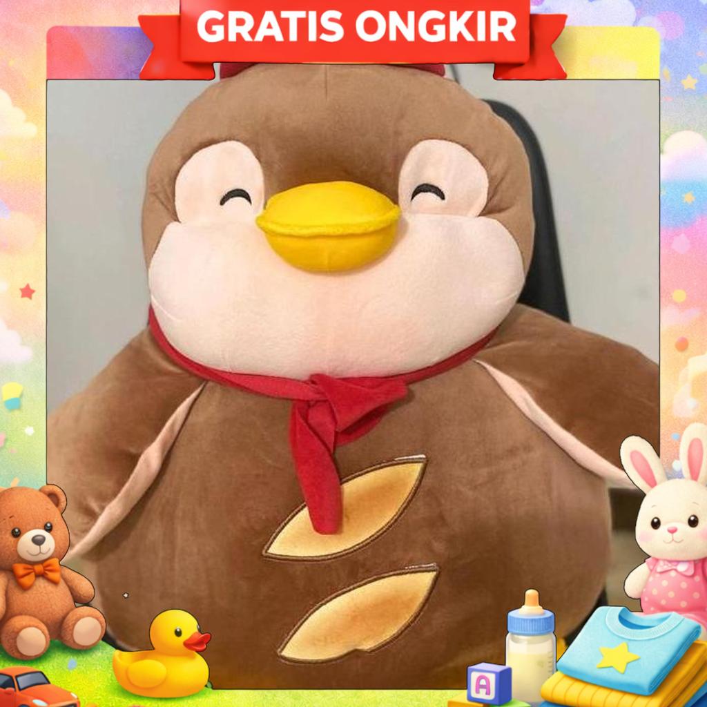 Boneka Penguin Koki Ukuran Jumbo