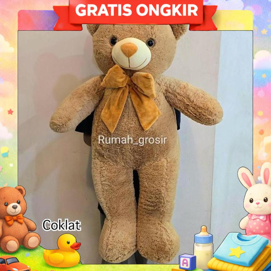 Boneka Teddy Bear Jumbo Beruang Besar Pita Bear Jumbo Boneka Beruang Teddy Dolls