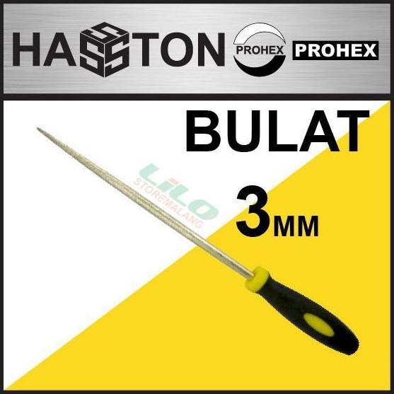 Bestone- Hasston Kikir Diamond file Round Bulat 3mm