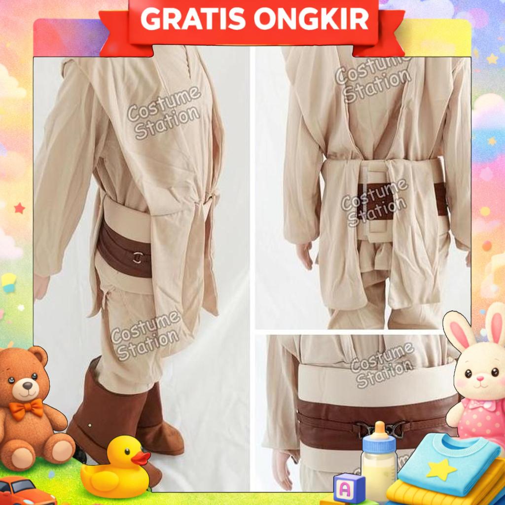 Kostum Star Wars Jedi / Costume Obiwan Kenobi Anak Laki