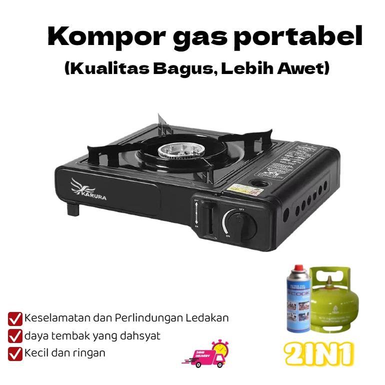Kompor Portabel 2-in-1 / Kompor Portabel / Kompor Camping / Kompor Piknik / Kompor Portabel Hemat / 