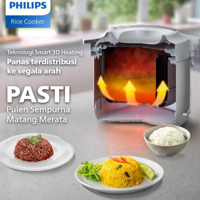 PHILIPS HD-3003 Rice Cooker / Magic Com 1.8 Liter (Anti Lengket)