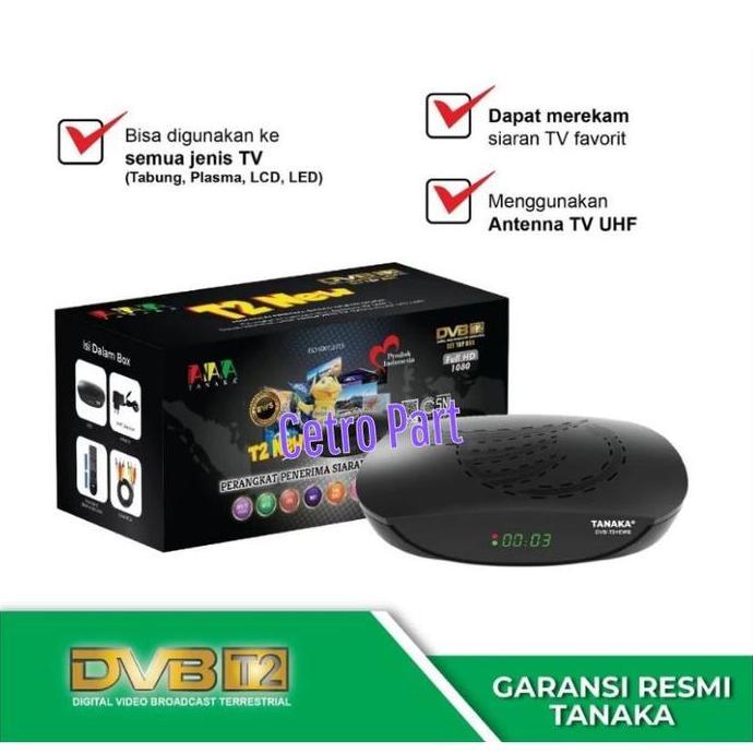 NEW STB TV Digital DVB T2 Set Top Box Merek Tanaka type T2 STB Tanaka BISA GOSEND