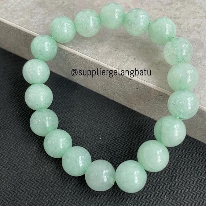GELANG BATU GIOK hongkong bersertifikat asli jade natural stone bracelet