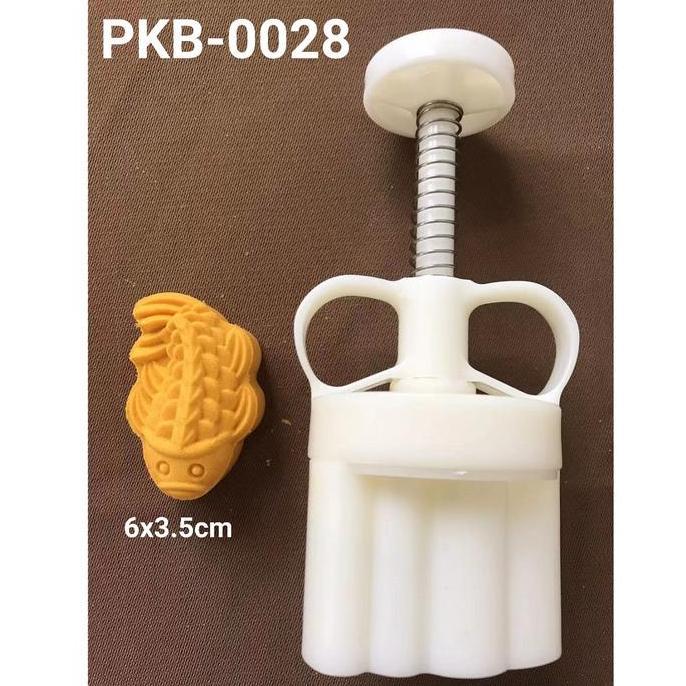 PKB-0028 Cetakan nastar kue bulan mooncake pia ikan koi 25gr