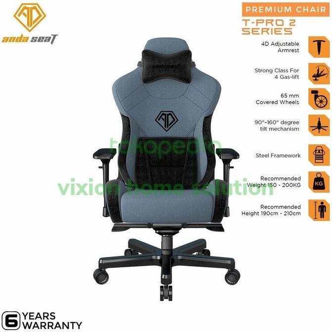 Andaseat T-Pro 2 Series Premium Gaming Chair Xl Original Original
