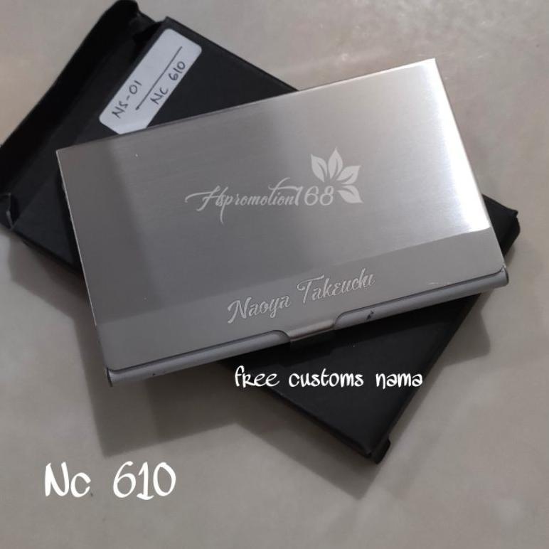 Dmpt- Custom Tempat Kartu Nama Hs-610 Full Stainless | Dompet Kartu Kredit, Atm, Ktp, Id Card | Name