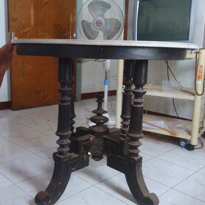 Terlaris Meja Marmer Kuno Asli Tembus Cahaya