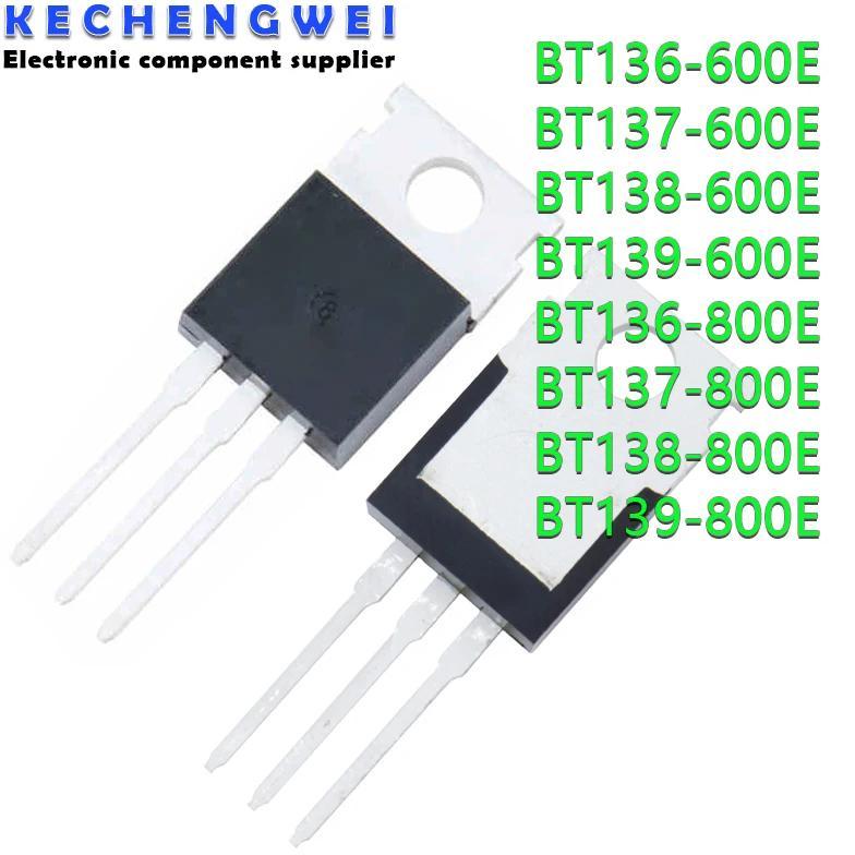 10PCS BT136-600E BT137-600E BT138-600E BT139-600E BT136-800E BT137-800E BT138-800E BT139-800E TO-220