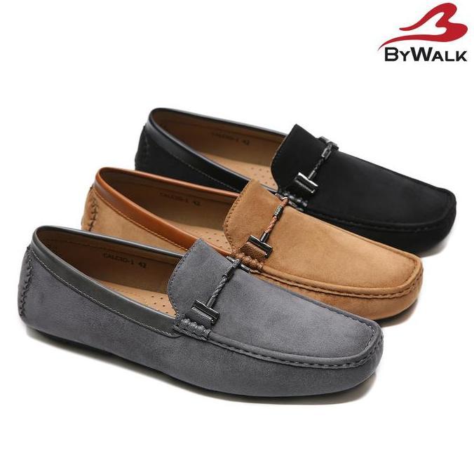 BEST SELLER / PREMIUM BYWALK CALCIO1 Sepatu Loafers Pria Formal Casual Moccasin Slip On Kerja Bludru