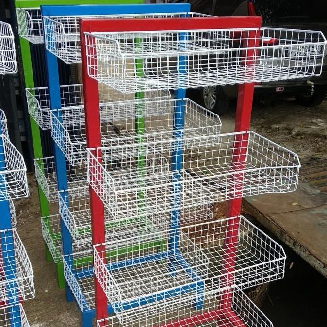 Terlaris Rak Chiki Ciki Jualan Warung Super Mini Market Snack Permen 4 Unit