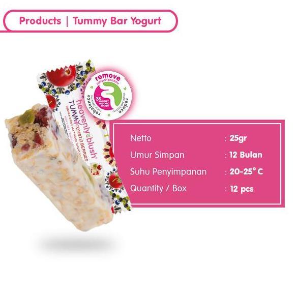 Milkking- Yogurt Heavenly Blush Tummy Bar (12X25 Gr)