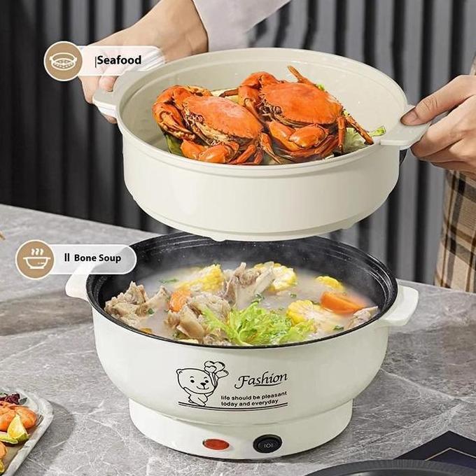 Terpopuler- Panci Masak Teflon Panci Masak Keramik Lapisan Baja Tahan Karat Panci Masak Anti Lengket