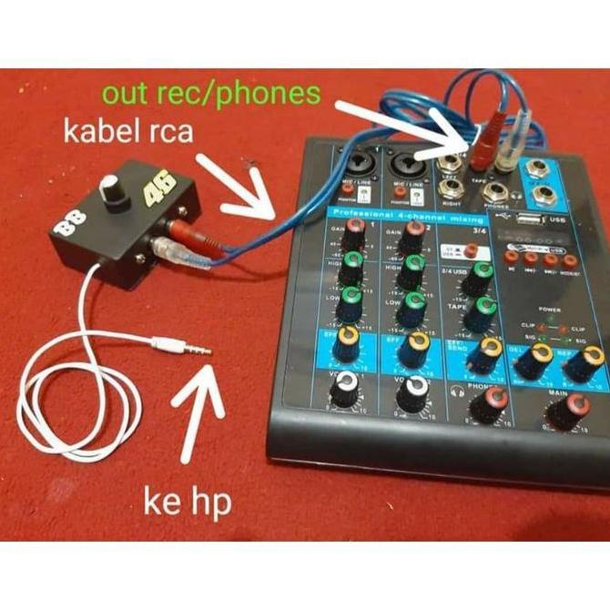 Bestone- ALAT FILTER RECORDING|LIVE STREAMING DARI MIXER KE HP TANPA OTG HASIL
