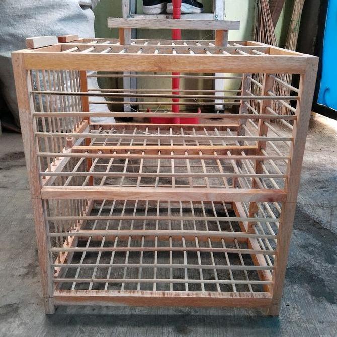 Bluee- Ambrukan(Sj) Dongdang 1 Pasang 2 Pintu Model Belum Dirakit Jeruji Tidur/Berdiri Dondang Kanda