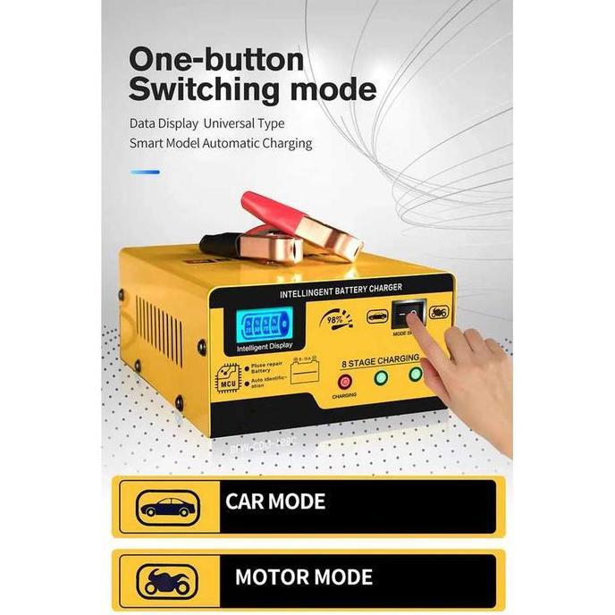 Charger Cas Aki Accu Mobil Motor Otomatis Kualitas Bagus [terbaik]