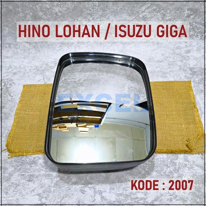 kamanadita6 - spion mobil hino 500 lohan / isuzu giga - manual hitam original - emgi 2006 / 2007