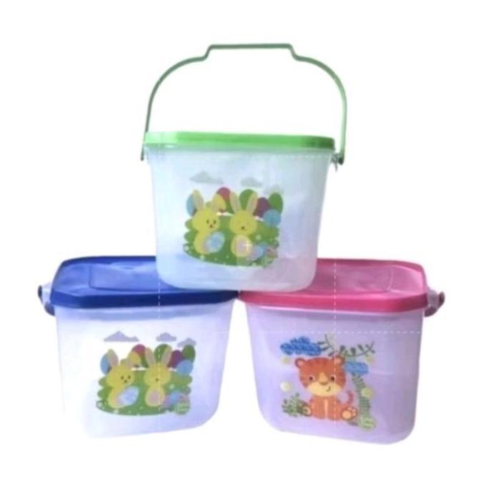 (12pcs ADA GAMBAR) TOPLES 5 LITER TOPLES SEGI GAGANG / TOPLES PLASTIK KOTAK MAKAN SNACK
